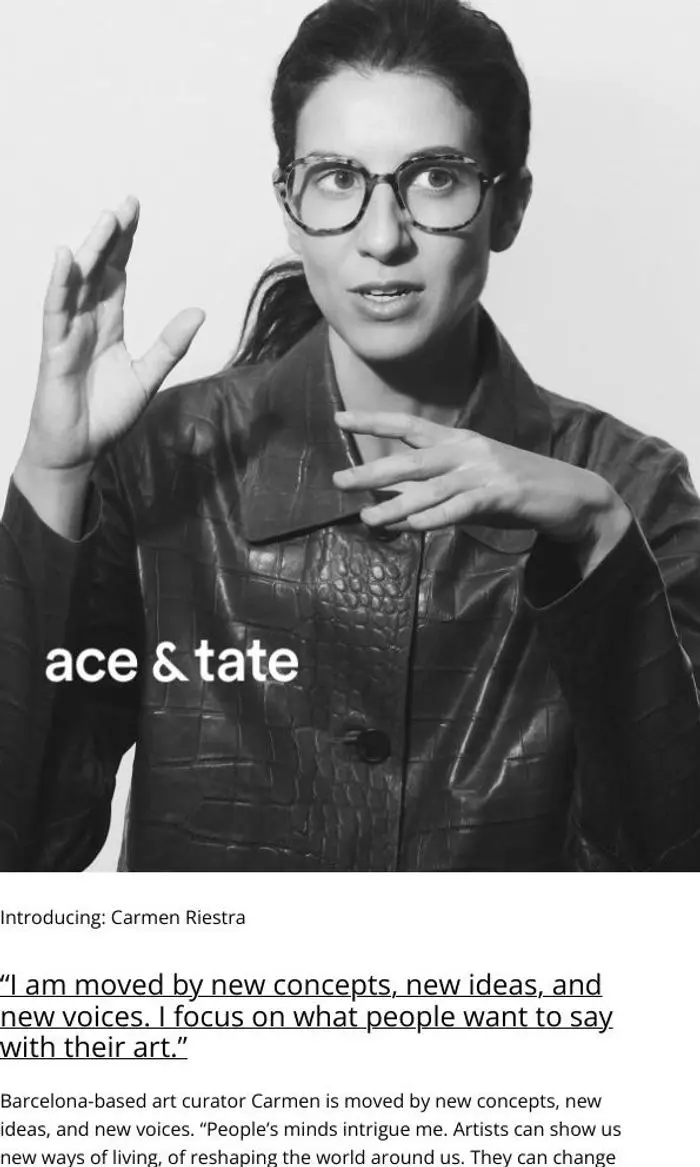 Ace & Tate: Introducing Carmen Riestra