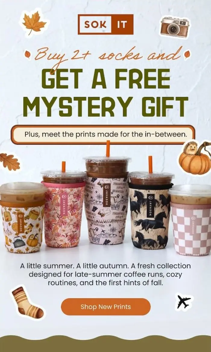 Sok-It: Free gift when you buy 2+ Soks!