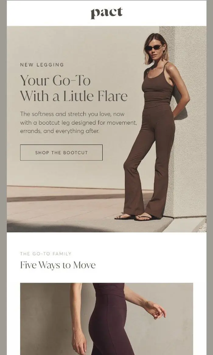 p a c t ®: Meet the Bootcut Legging