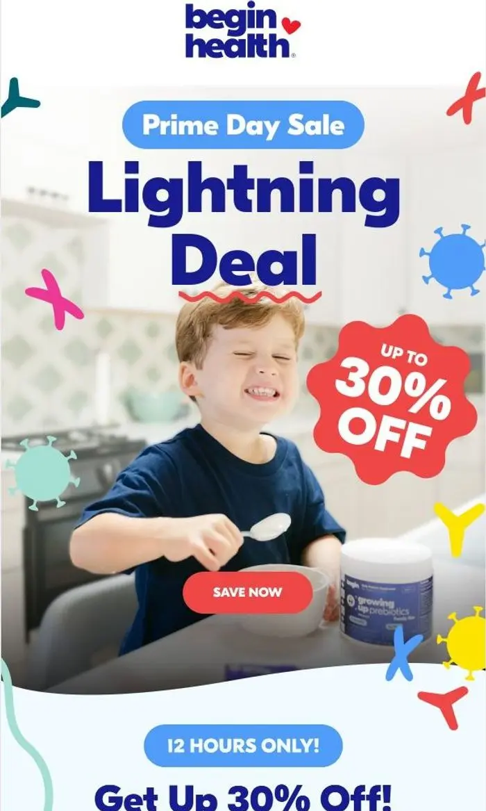 Begin Health: Prime Day Lightning Deal!