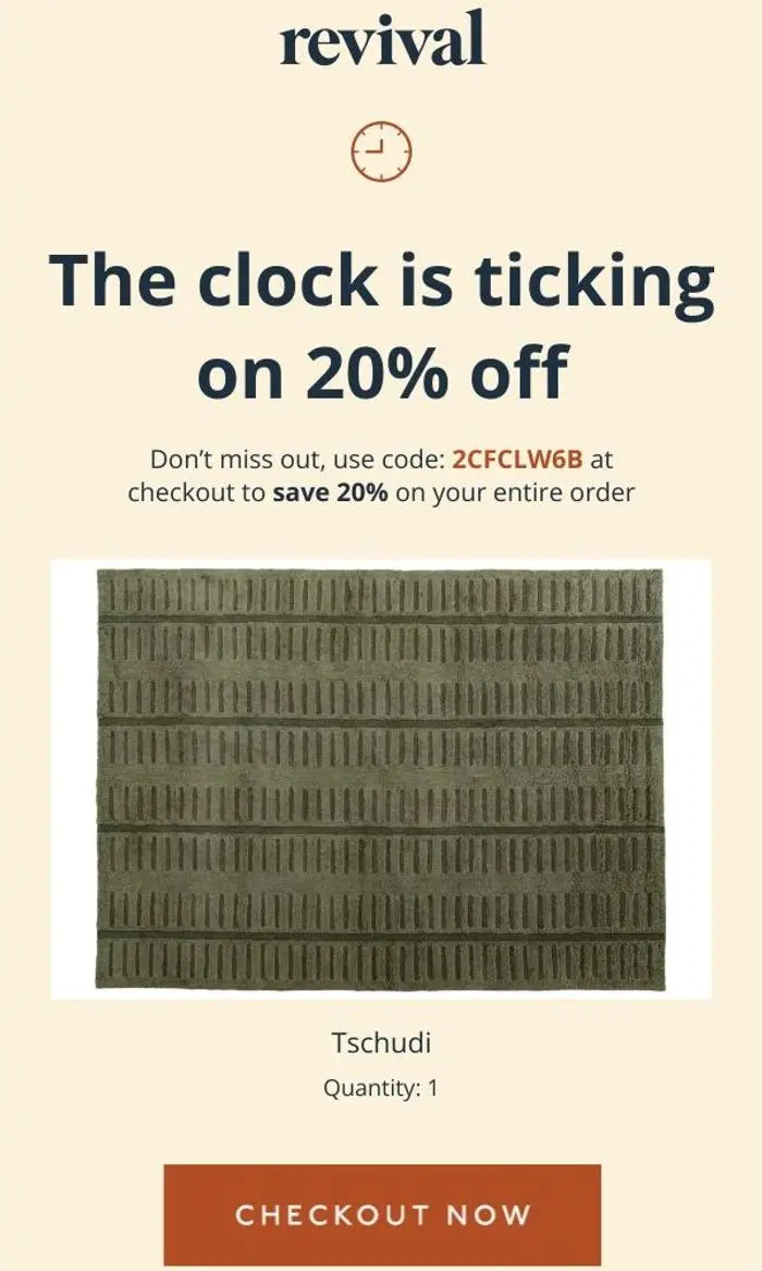 Revival: 👉 Ending soon: 20% OFF