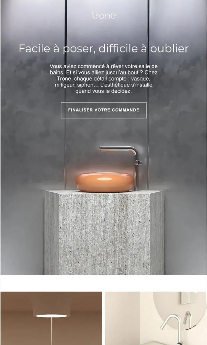 Trone: Le design au bout des doigts.
