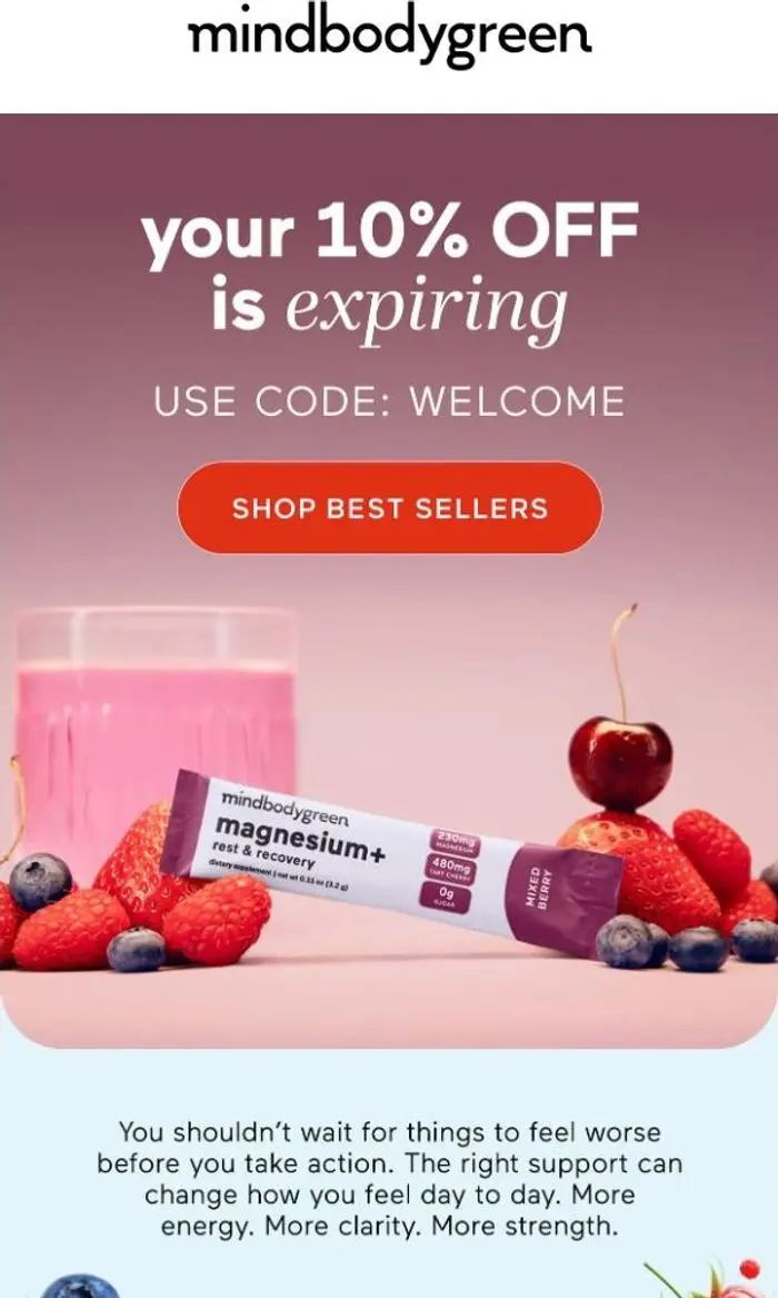 mindbodygreen: Last chance to use your 10% code