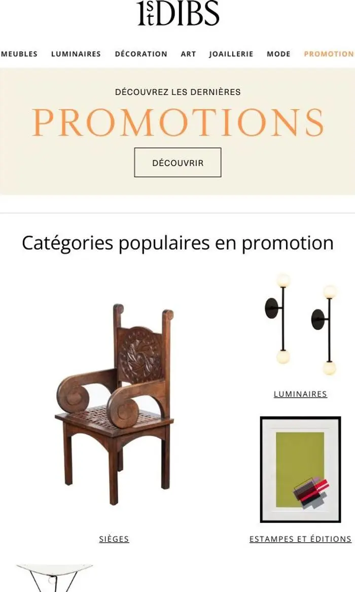 1stDibs: Actuellement en promotion : Furniture et Prints & Multiples