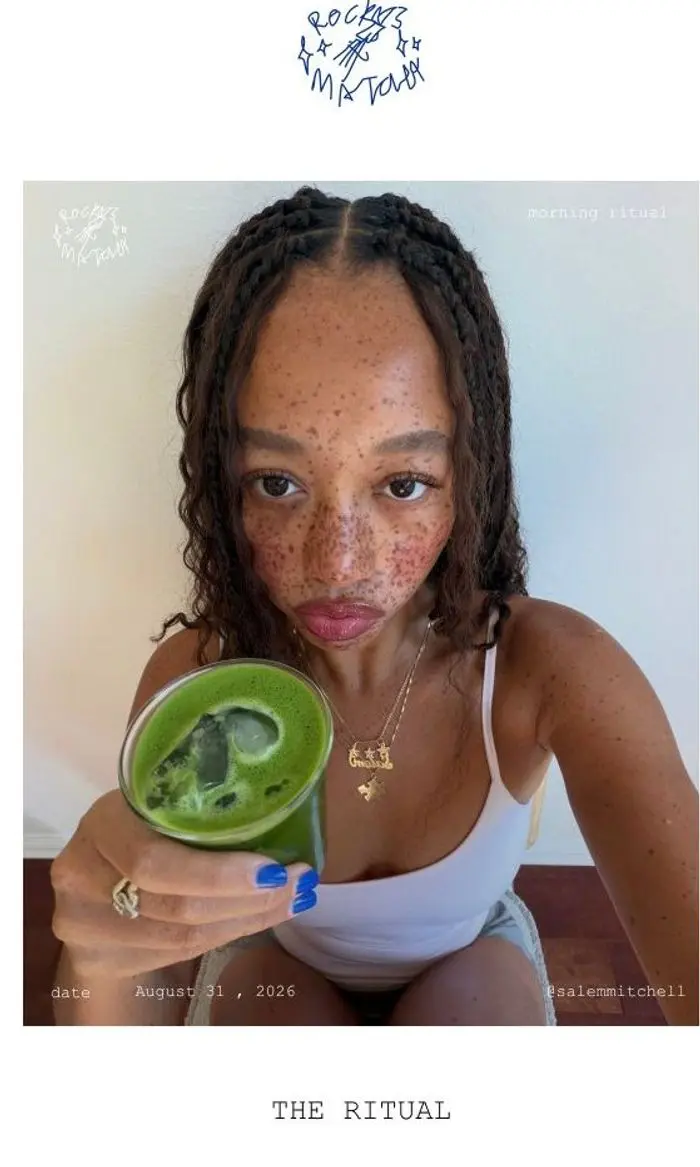 rocky's matcha: Morning ritual with Salem Mitchell