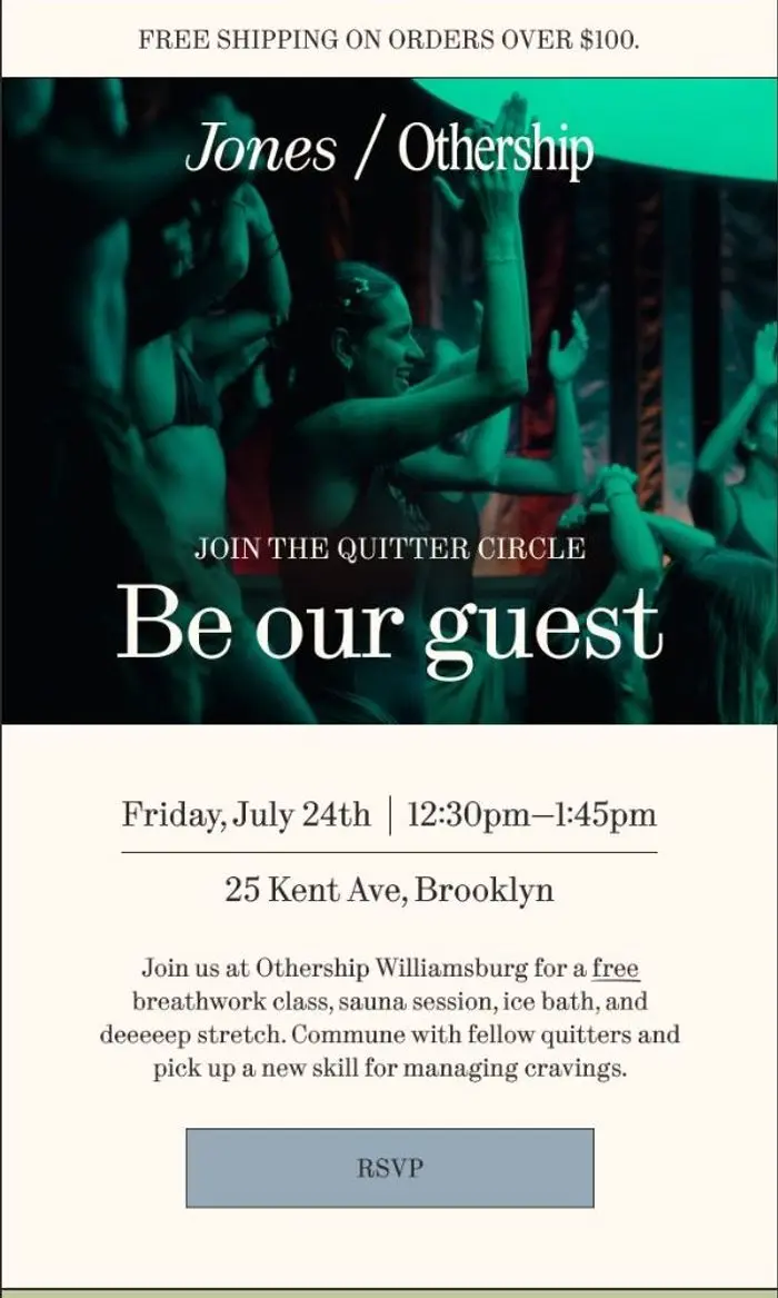 Jones: This Friday: Quitter Circle @ Othership