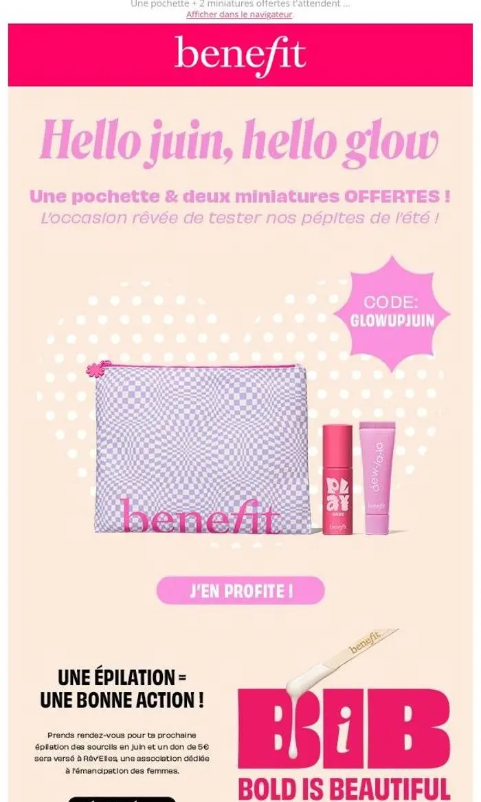 Benefit Cosmetics France: Une offre qui sent bon l’été et le glow ☀️