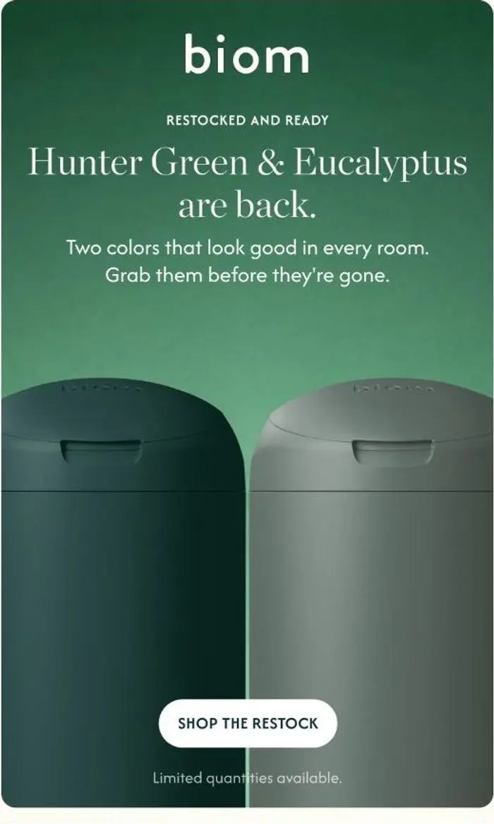 Biom: The two colors everyone kept asking for