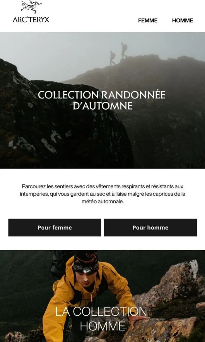Arc'teryx: Nouveautés pour randonner cet automne