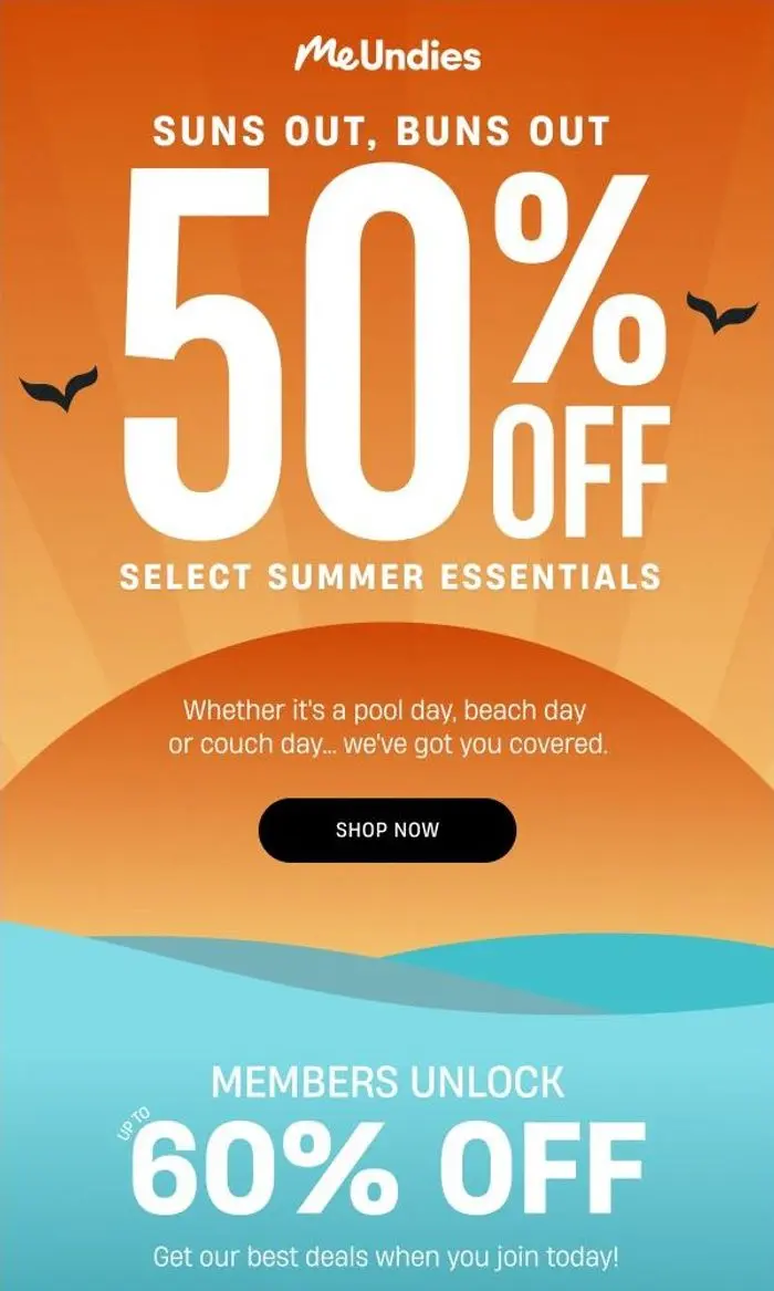 MeUndies: HOT DEALS: 50% off
