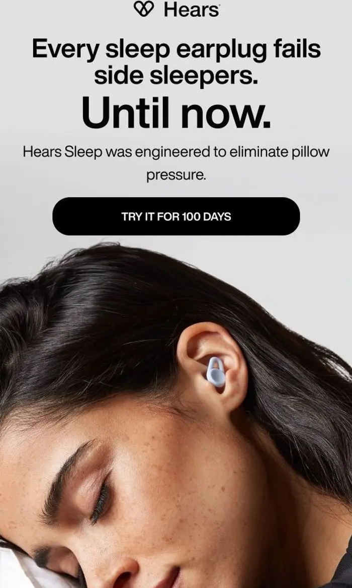 Hears Earplugs: The side sleeper problem. Solved.