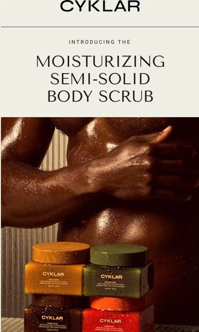 CYKLAR: NEW: The Moisturizing Semi-Solid Body Scrub