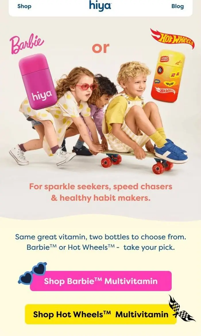 Hiya: Barbie or Hot Wheels? We've got both 💗🏎️