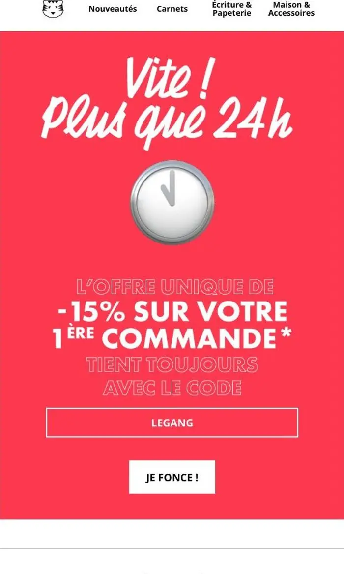 Papier Tigre: Plus que 24h ! ⏱