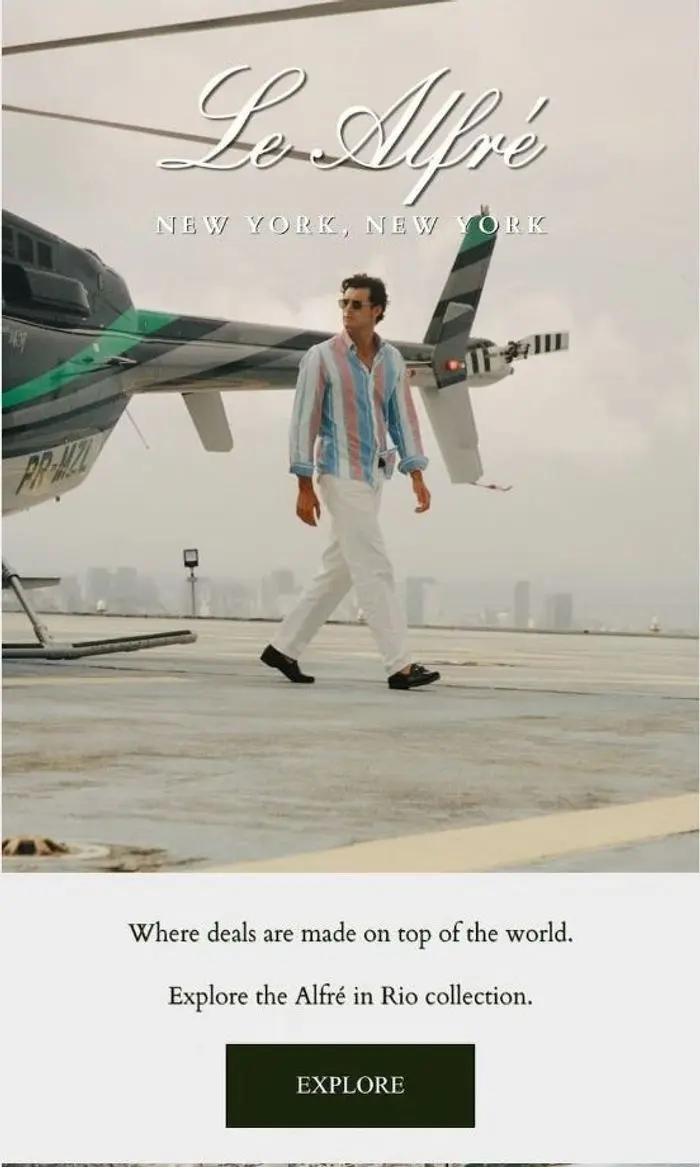 Le Alfre: Travel in style like Alfré