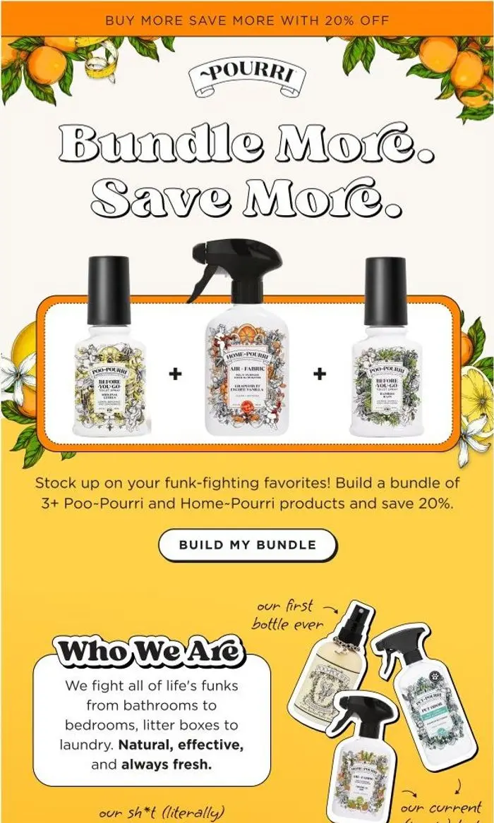 ~Pourri: 20% off a custom bundle!