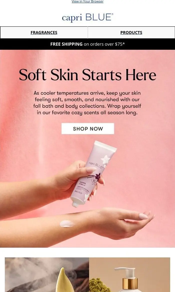 Capri Blue: Bath and Body for the Season