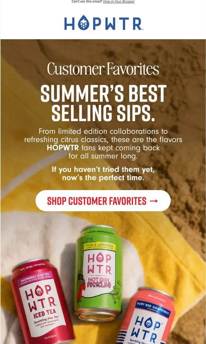 HOPWTR: The flavors everyone loved this Summer.