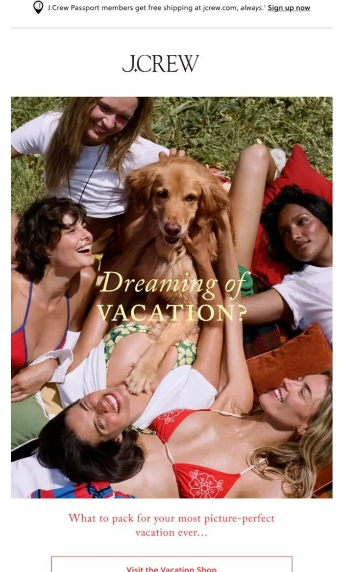 J.Crew: Don't put off packing... We did it for you!