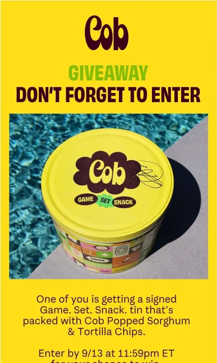 Cob: You entered, right? 👀🎾