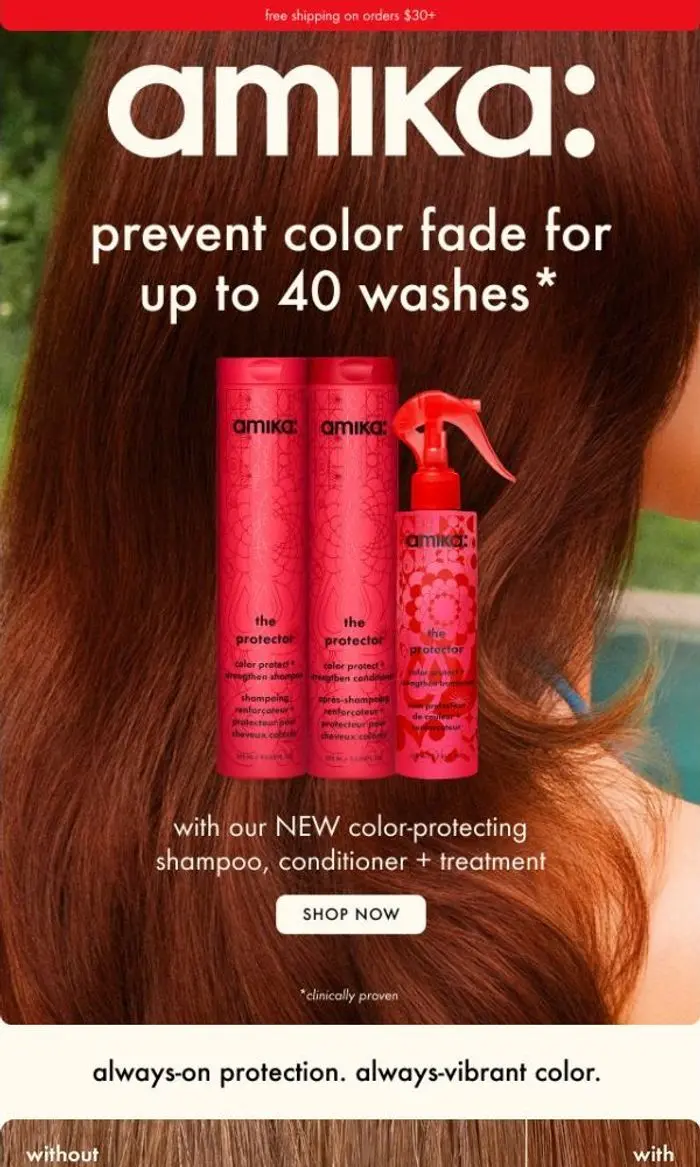 amika: color protection just got *way* easier.