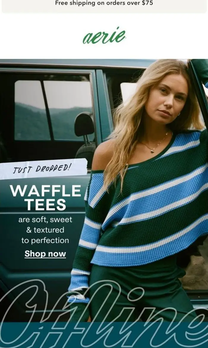Aerie: Add some waffles to your order