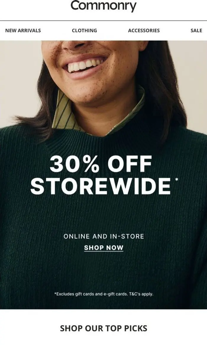 Commonry: Our top picks | 30% Off Storewide