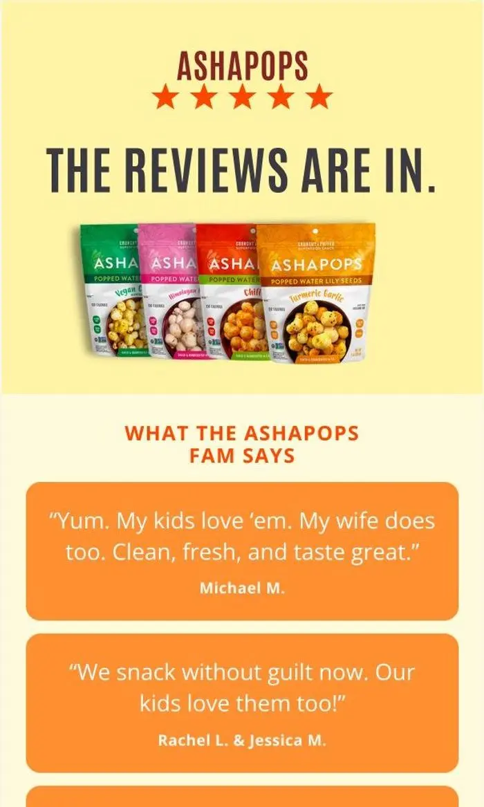 AshaPops: Clean Ingredients, Happy Customers 😋