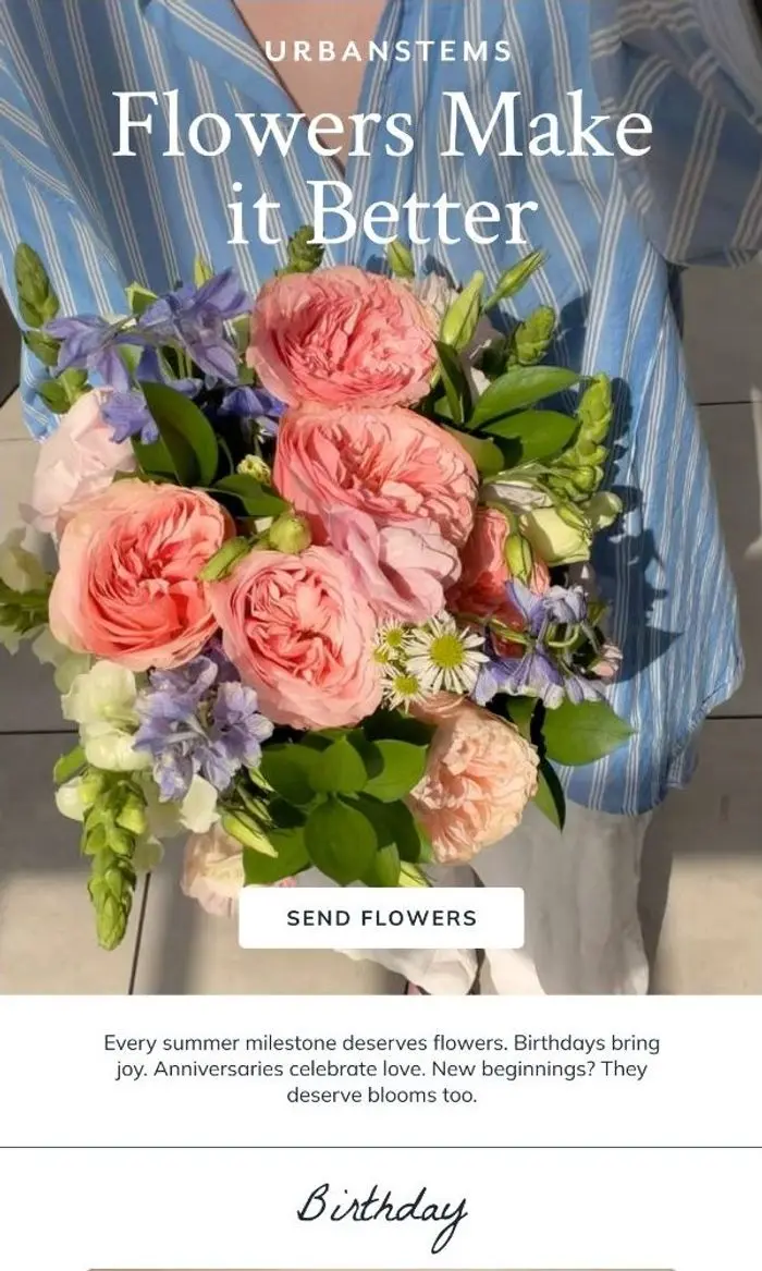 UrbanStems: Every reason to send flowers