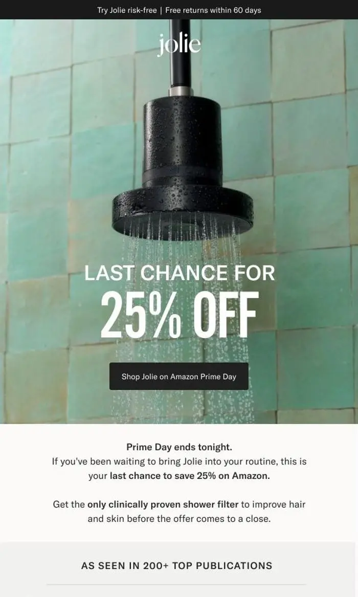 Jolie: LAST CHANCE: Save 25% Before Prime Day Ends