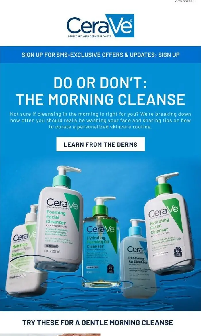 CeraVe: Should you Skip Cleanser in the Morning? ☀️