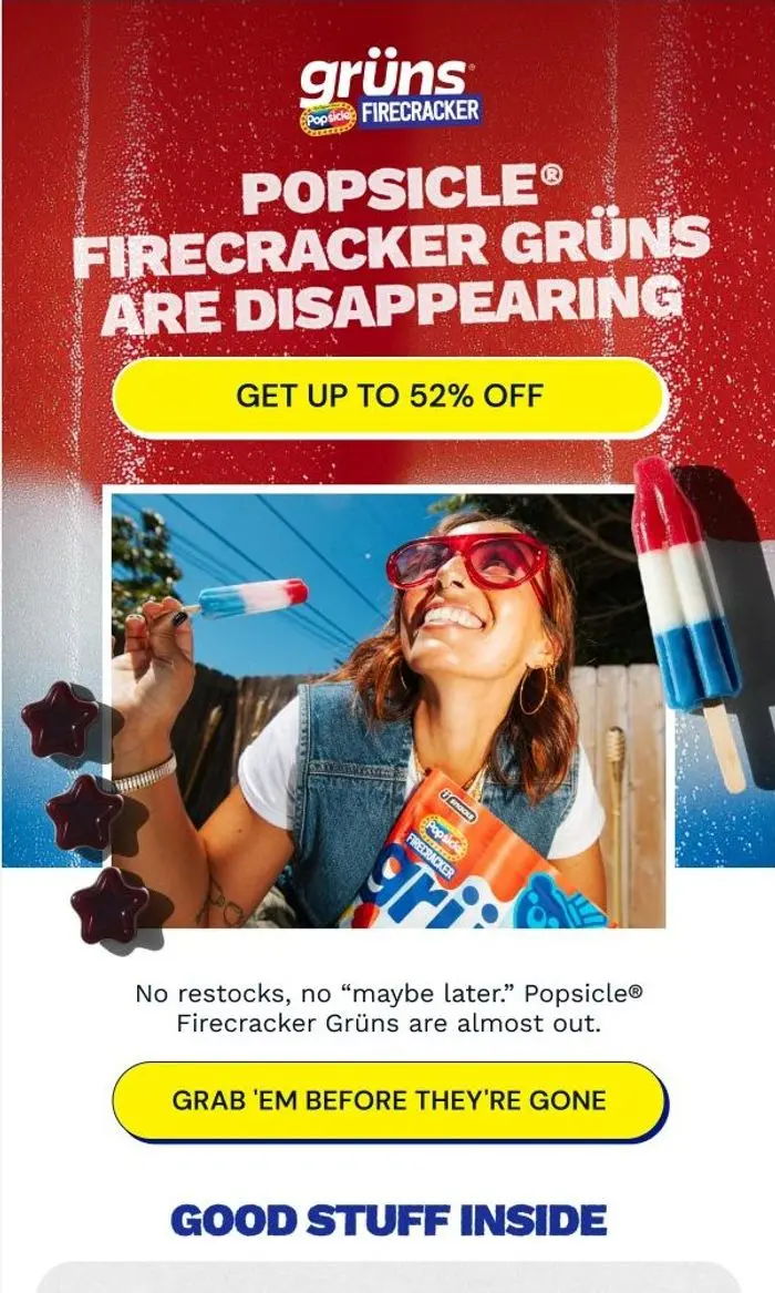 Grüns: Have You Tried Popsicle® Firecracker Grüns?