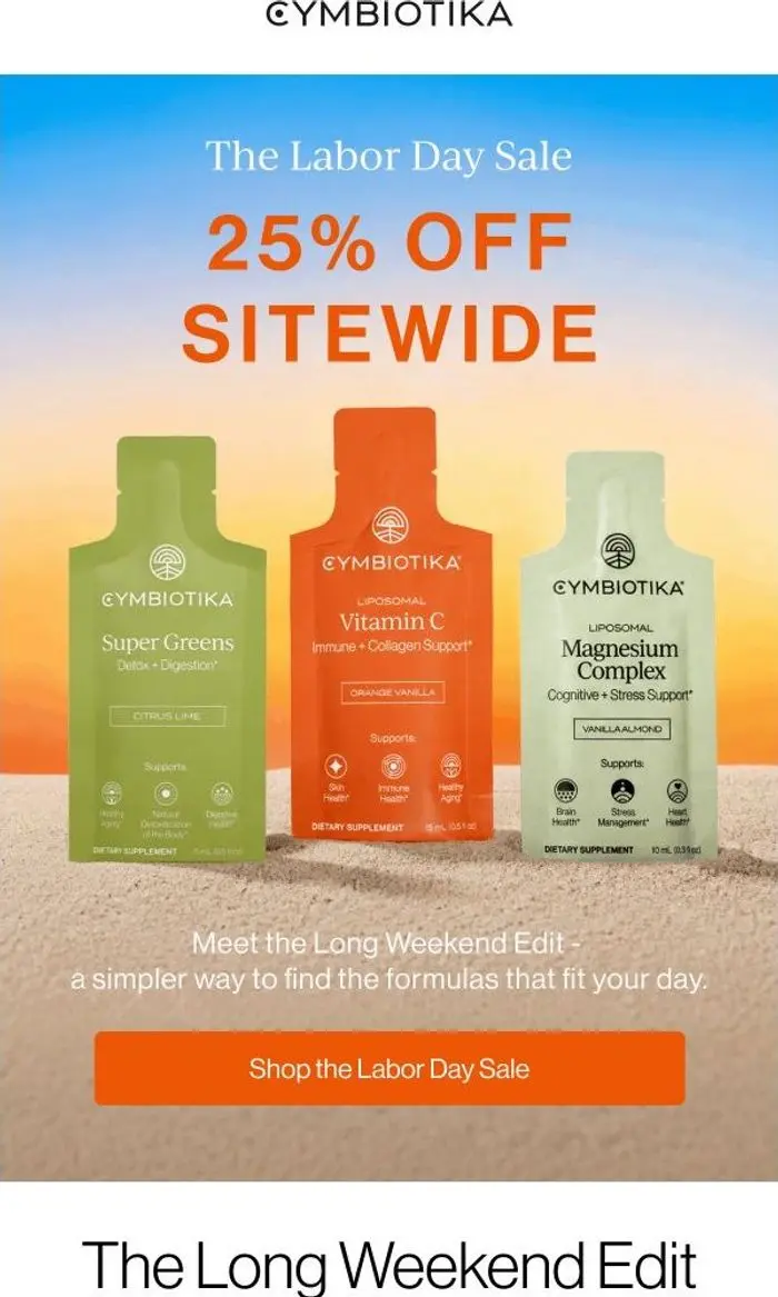 Cymbiotika: LABOR DAY SALE