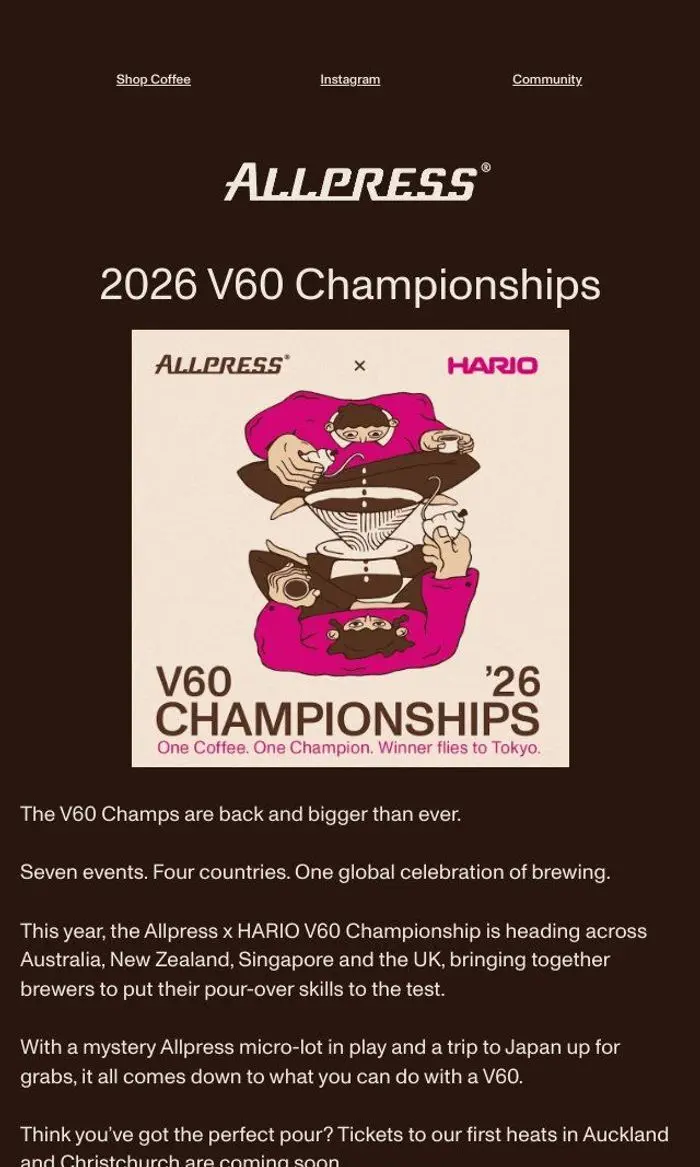 Allpress Espresso New Zealand: Win a trip to Tokyo with the perfect pour