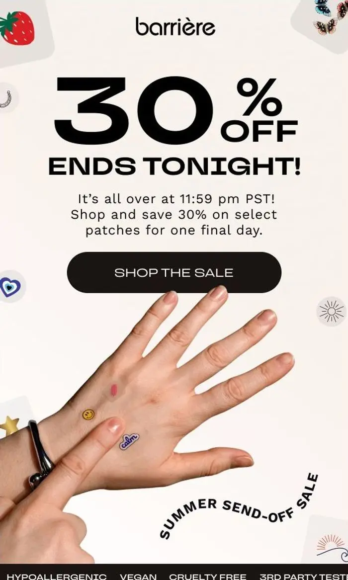 Barrière: 🚨 30% Off Ends Today! 🚨
